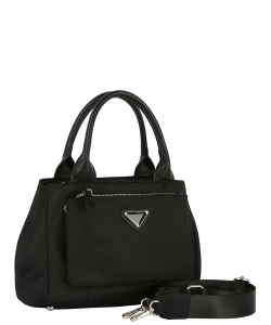 Fashion Nylon Satchel Bag GLV-0103 BLACK